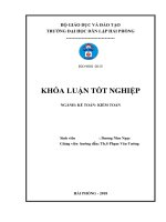 Khóa luận tốt nghiệp Kế toán - Kiểm toán: Hoàn thiện tổ chức kế toán vốn bằng tiền tại Công ty cổ phần Thế Sơn