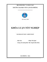 Khóa luận tốt nghiệp Kế toán - Kiểm toán: Hoàn thiện tổ chức kế toán thanh toán với nguời mua và nguời bán nhằm quản lý tốt công nợ tại Công ty TNHH Quản lý tàu biển TTC