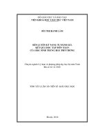 Tóm tắt luận án Tiến sĩ Giáo dục học: Rèn luyện kỹ năng tự đánh giá kết quả học tập môn Toán của học sinh Trung học phổ thông