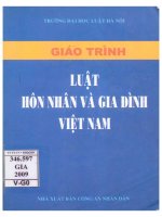 Giáo trình luật hôn nhân và gia đình việt nam 