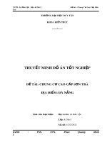 Thuyết minh đồ án tốt nghiệp: Chung cư cao cấp Sơn Trà - Đà Nẵng