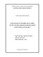 Một vài kinh nghiệm trong giảng dạy về các bài toán trắc nghiệm giao thoa sóng cơ học 