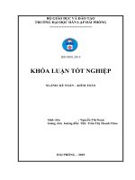Khóa luận tốt nghiệp ngành Kế toán - Kiểm toán: Hoàn thiện công tác kế toán vốn bằng tiền tại công ty cổ phần xây dựng số 1