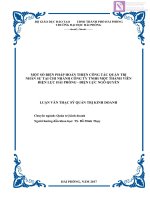 Luận văn thạc sĩ  Một số biện pháp hoàn thiện công tác quản trị nhân sự tại chi nhanh Công ty TNHH một thành viên điện lực Hải Phòng  Điện lực Ngô Quyền