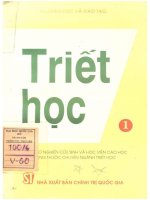 Triết học   dùng cho nghiên cứu sinh và học viên cao học không thuộc chuyên ngành triết học; t 1 