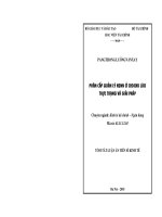 Tóm tắt luận văn Tiến sĩ Kinh tế: Phân cấp quản lý NSNN ở CHDCND Lào - Thực trạng và giải pháp
