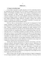 Summary of Doctoral thesis in Economics: Managing local budget expenditures for public education in Thanh Hoa province