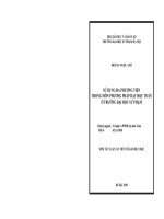 Tóm tắt luận văn Tiến sĩ Giáo dục học: Sử dụng đa phương tiện trong môn phương pháp dạy học Toán ở trường Đại học Sư phạm