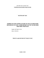 Tóm tắt Luận án tiến sĩ Kỹ thuật: Nghiên cứu ảnh hưởng của một số yếu tố công nghệ đến mòn đá và chất lượng bề mặt của chi tiết khi mài định hình rãnh tròn xoay