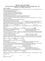 Đề cương ôn tập học kì 2 môn Vật lí 10 năm 2018-2019 - Trường THPT Thái Phiên