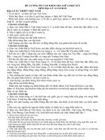 Đề cương ôn tập kiểm tra 1 tiết học kì 1 môn Địa lí 12 năm 2019-2020 - Trường THPT Đức Trọng