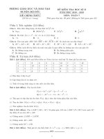Đề thi học kì 2 môn Toán 7 năm 2018-2019 - Phòng GD&ĐT huyện Mộ Đức