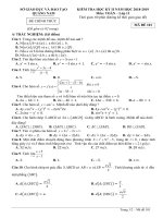 Đề thi học kì 2 môn Toán 11 năm 2018-2019 có đáp án - Sở GD&ĐT Quảng Nam