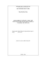 Tóm tắt luận án Tiến sĩ Kinh tế: Kinh nghiệm xúc tiến đầu tư trực tiếp nước ngoài ở một số nước khu vực Đông Á và bài học cho Việt Nam