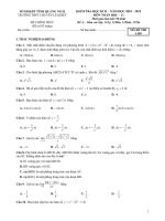 Đề thi học kì 2 môn Toán 11 năm 2018-2019 - Trường THPT chuyên Lê Khiết