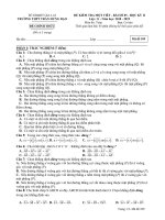 Đề kiểm tra 1 tiết Hình học 11 chương 3 năm 2018-2019 - Trường THPT Trần Hưng Đạo