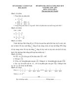 Đề thi học kì 2 môn Toán 6 năm 2018-2019 có đáp án - Sở GD&ĐT Bắc Giang