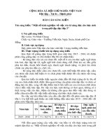 Báo cáo sáng kiến: Một số kinh nghiệm về việc rèn kĩ năng đọc cho học sinh trong giờ tập đọc lớp 3