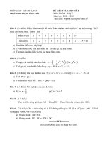 Đề thi học kì 2 môn Toán 7 năm 2018-2019 - Trường THCS Phạm Hồng Thái