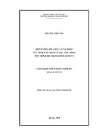 Tóm tắt luận văn Tiến sĩ Kinh tế: Hiện tượng đôla hóa và tác động của nó đến nền kinh tế Việt Nam trong tiến trình hội nhập kinh tế quốc tế
