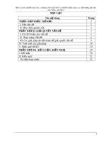 SKKN: Một vài kinh nghiệm khai thác, sử dụng kênh hình sách giáo khoa và đồ dùng dạy học nhằm nâng cao chất lượng dạy học môn Tiếng Anh lớp 5