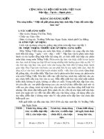 Báo cáo sáng kiến: Một số giải pháp giúp học sinh lớp 3 học tốt môn tập làm văn