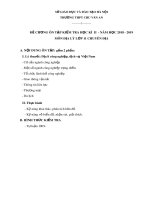 Đề cương ôn tập học kì 2 môn Địa lí 11 năm 2018-2019 - Trường THPT Chu Văn An (Khối chuyên)