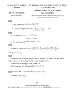 Đề thi chọn HSG cấp tỉnh môn Toán 9 năm 2011-2012 - Sở GD&ĐT Hà Tĩnh