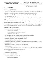 Đề cương ôn thi học kì 1 môn Hóa học 11 - Trường THPT Phan Liêm