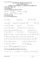 Đề cương ôn tập học kì 1 môn Toán 11 năm 2018-2019 - Trường THPT Đắk Song