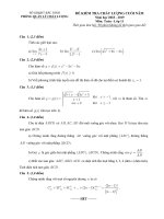 Đề thi học kì 2 môn Toán 11 năm 2018-2019 có đáp án - Sở GD&ĐT Bắc Ninh