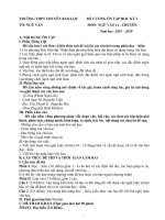 Đề cương ôn tập học kì 1 môn Ngữ văn 10 năm 2019-2020 - Trường THPT Xuân Đỉnh (Chương trình chuyên)