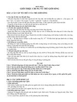 Đề cương ôn tập kiểm tra 1 tiết học kì 1 môn Sinh học 10 năm 2019-2020 - Trường THPT Đức Trọng