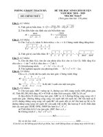 Đề thi chọn HSG cấp huyện môn Toán 9 năm 2018-2019 có đáp án - Phòng GD&ĐT Thạch Hà