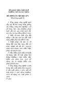 Đề cương ôn tập học kì 1 môn Công nghệ 10 năm 2018-2019 - Trường THPT Hai Bà Trưng