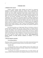 Summary of Doctoral thesis: State management for business activities of non-life insurance enterprises in Vietnam