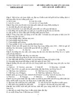 Đề cương ôn tập học kì 1 môn Lịch sử 12 năm 2019-2020 - Trung tâm Giáo dục thường xuyên Ninh Thuận