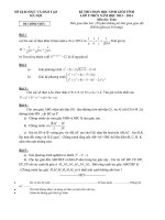 Đề thi chọn HSG cấp tỉnh môn Toán 9 năm 2013-2014 - Sở GD&ĐT Hà Nội