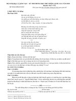 Đề thi chính thức Kỳ thi THPT quốc gia năm 2018 môn: Ngữ văn – Bộ GD&ĐT