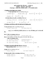 Đề cương ôn tập học kì 1 môn Công nghệ 11 năm 2019-2020 - Trường THPT Phan Bội Châu