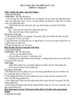 Đề cương ôn tập tháng 10 môn Ngữ văn 11 năm 2019-2020 - Trường THPT Đức Trọng