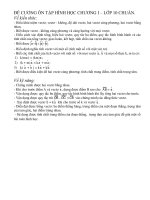 Đề cương ôn tập chương 1 môn Hình học 10 năm 2019-2020 - Trường THPT Đức Trọng