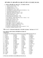 Đề cương ôn tập học kì 1 môn Tiếng Anh 12 năm 2019-2020 - Trường THPT Lương Ngọc Quyến