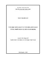 Văn học dân gian và văn hóa dân gian vùng Thiên Bản  Vụ Bản (Nam Định) (Luận văn thạc sĩ)