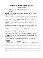 Đề cương ôn tập học kì 2 môn Lịch sử 10 năm 2019-2020 - Trường THPT Đoàn Kết