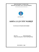 Khóa luận tốt nghiệp Quản trị doanh nghiệp: Một số biện pháp nhằm nâng cao hiệu quả hoạt động sản xuất kinh doanh tại Công ty TNHH Hanmiflexible Vina