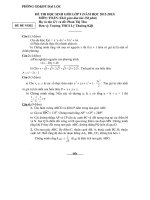 Đề thi học sinh giỏi môn Toán lớp 9 năm 2012-2013 (Đề đề nghị) -  Trường THCS Lý Thường Kiệt