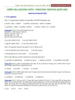2018   2019 quốc học huế   kiểm tra chương nitơ   photpho 