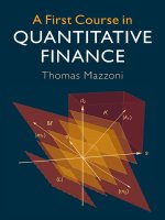 A first course in quantitative finance 