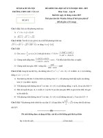 Đề thi học kì 2 môn Toán 10 năm 2018-2019 - Trường THPT Chu Văn An
